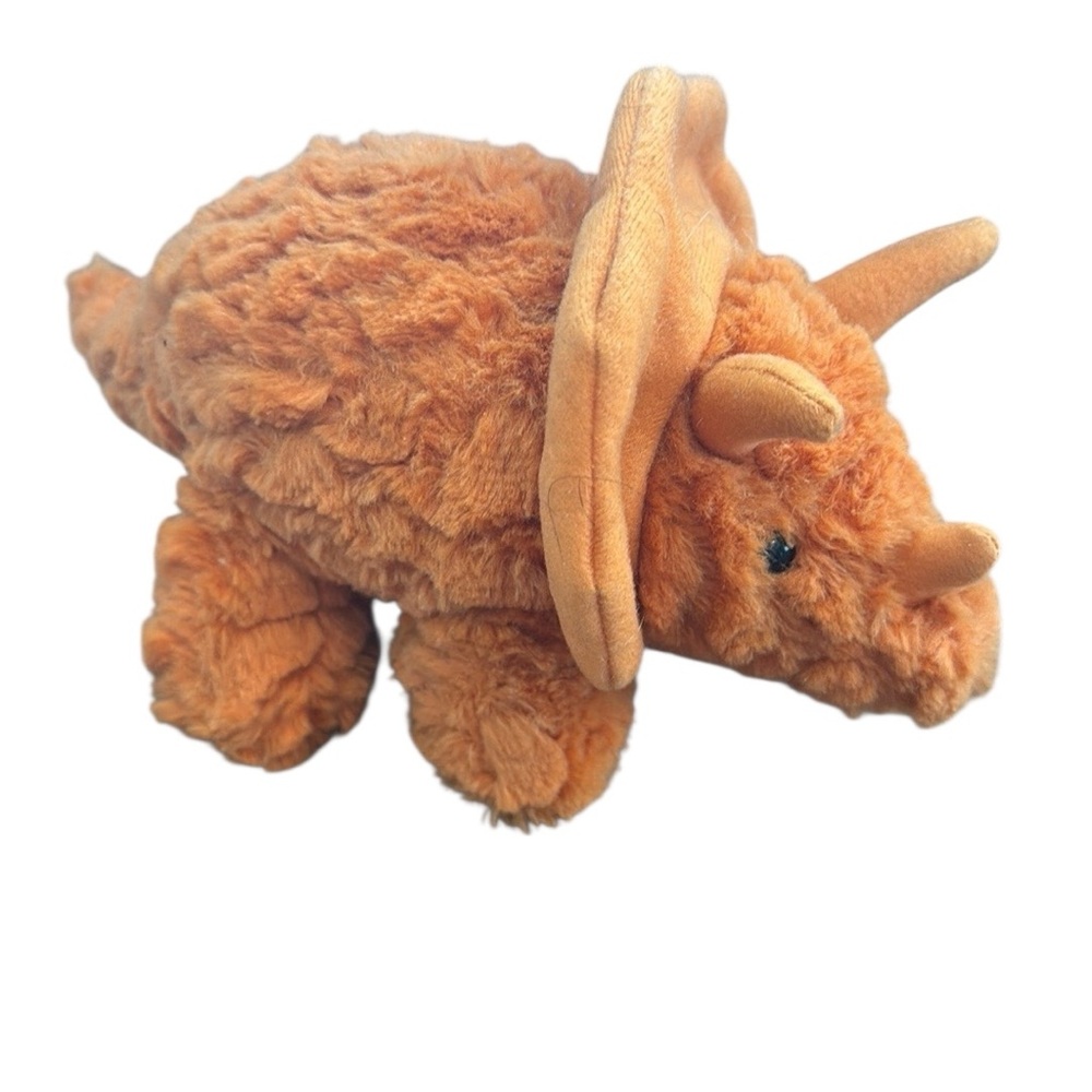 NEW Triceratops Dinosaur Plush The Manhattan Toy‎ Co Orange Jurassic Chewy